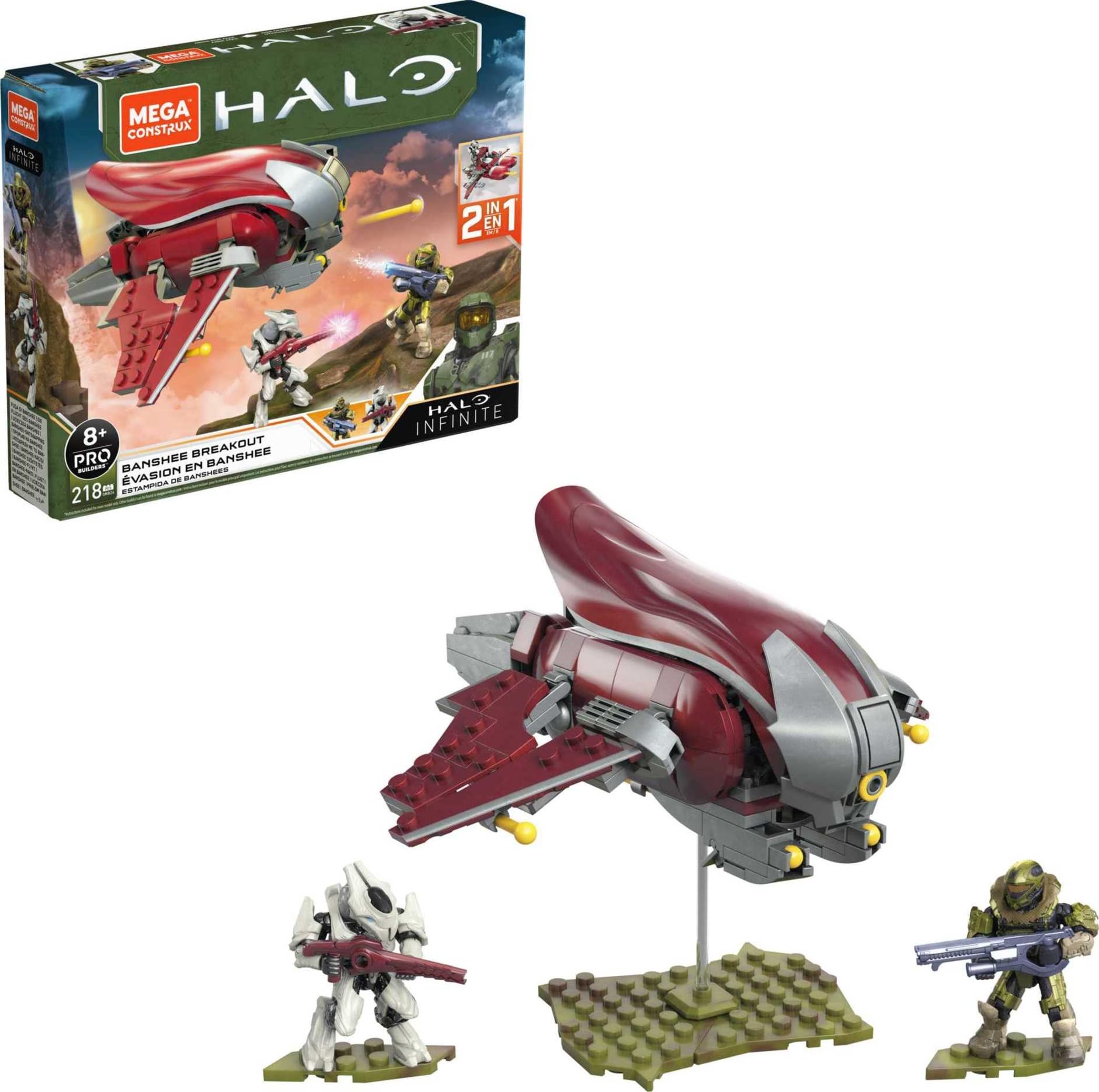 Amazon.com: Mega Construx Halo Banshee Breakout Vehicle Halo